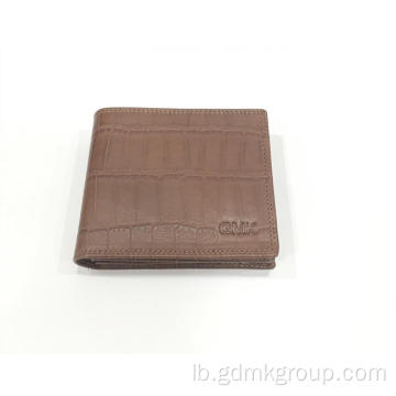Männer kuerz Top Layer Leather Portemonnaie Business